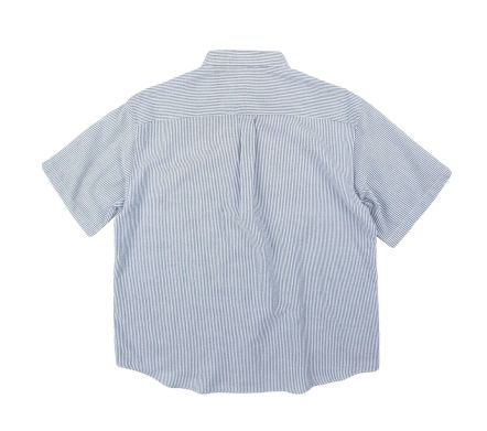 OG Stripe Seersucker Half Shirt Blue