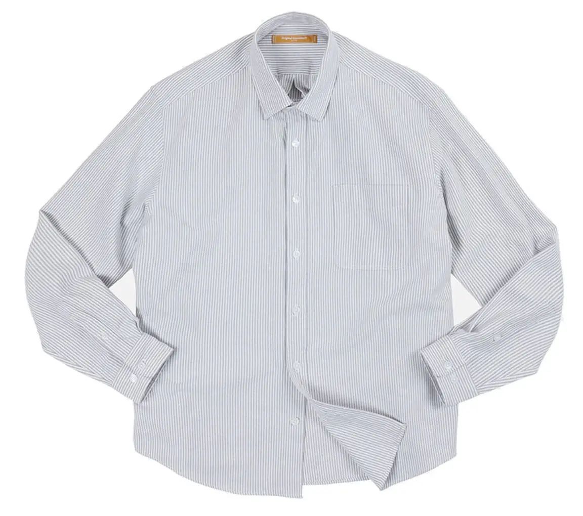 Image #0 of OG Stripe Oversized Shirt Gray