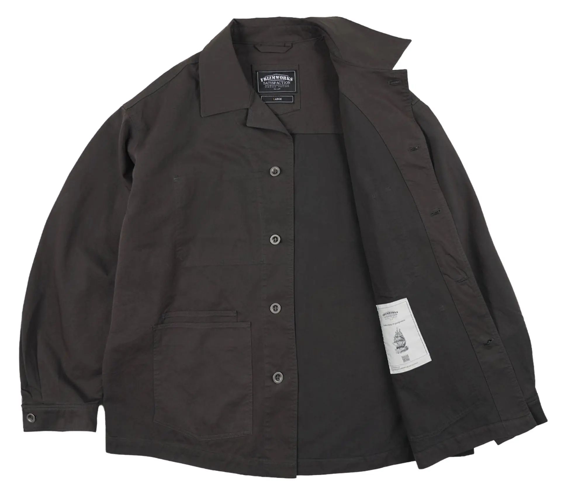 Image #1 of Relaxed Coverall Jacket Charcoal