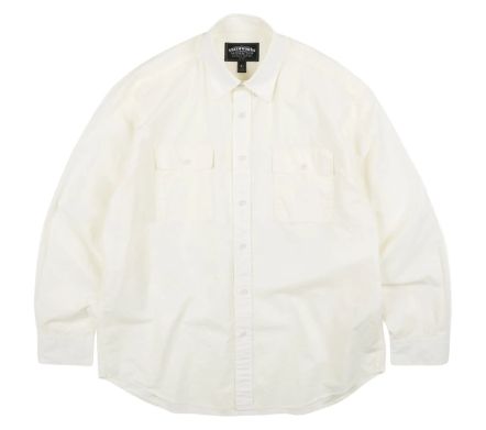 Cigarette Pocket Typewriter Shirt Butter
