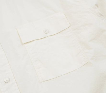 Cigarette Pocket Typewriter Shirt Butter