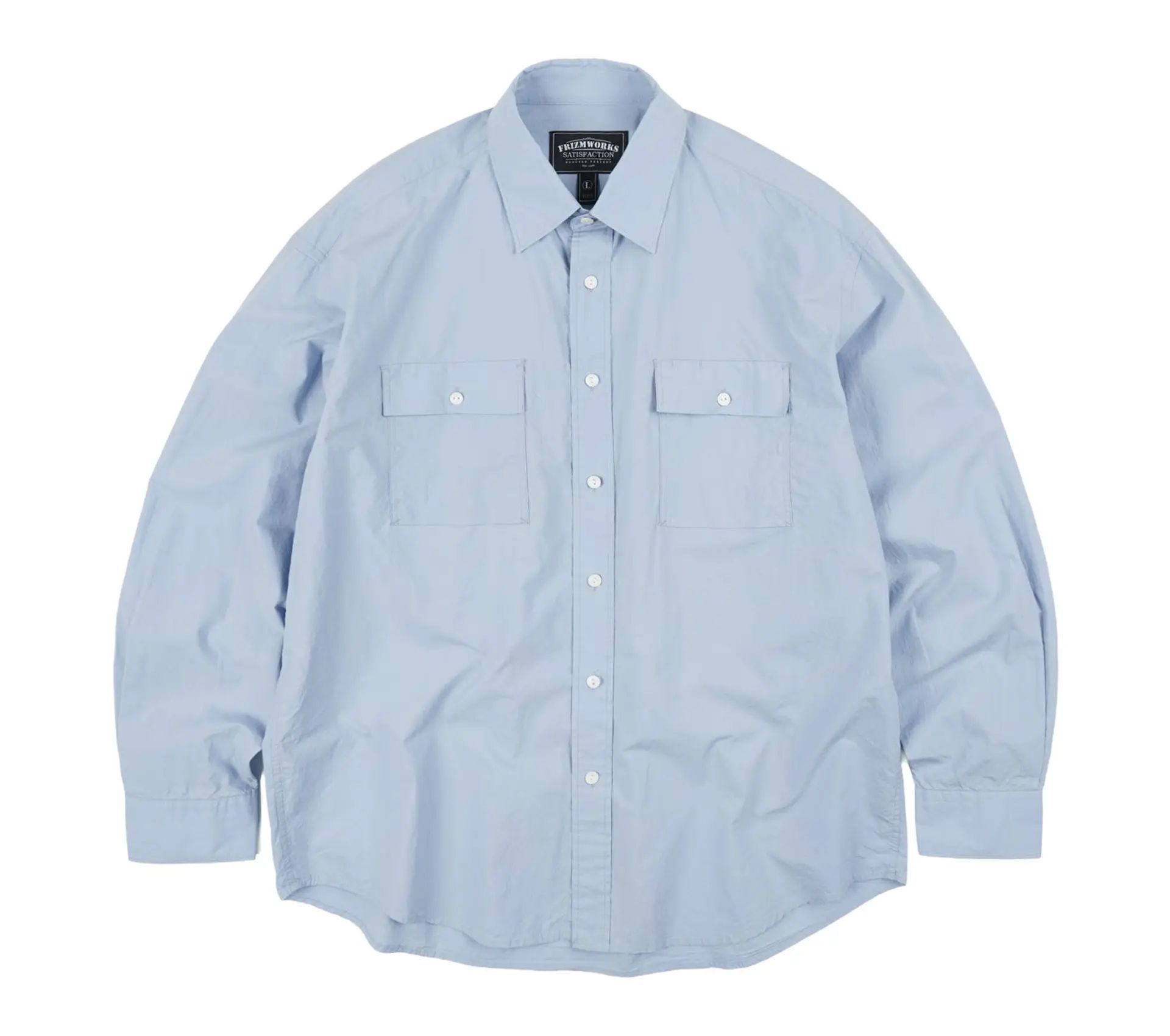 Image #0 of Cigarette Pocket Typewriter Shirt Sky Blue