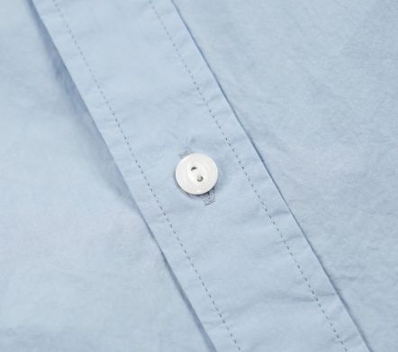 Cigarette Pocket Typewriter Shirt Sky Blue