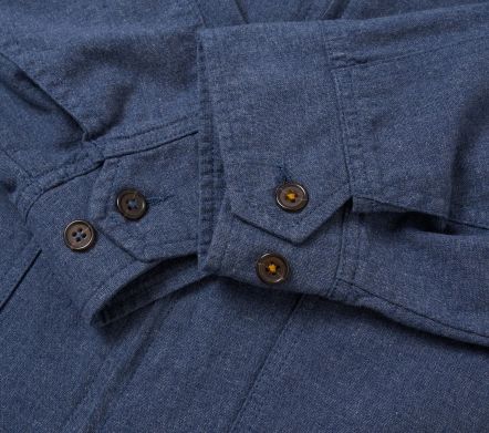 Blue Sintra Recycled Cotton E130 Jacket Blue