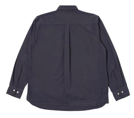 Patched Lazy Day Shirt Poplin Navy