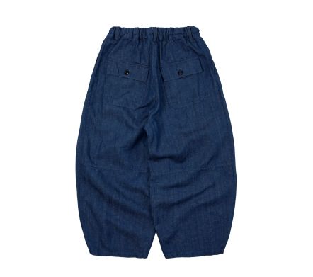 Twill Balloon Pants Blue