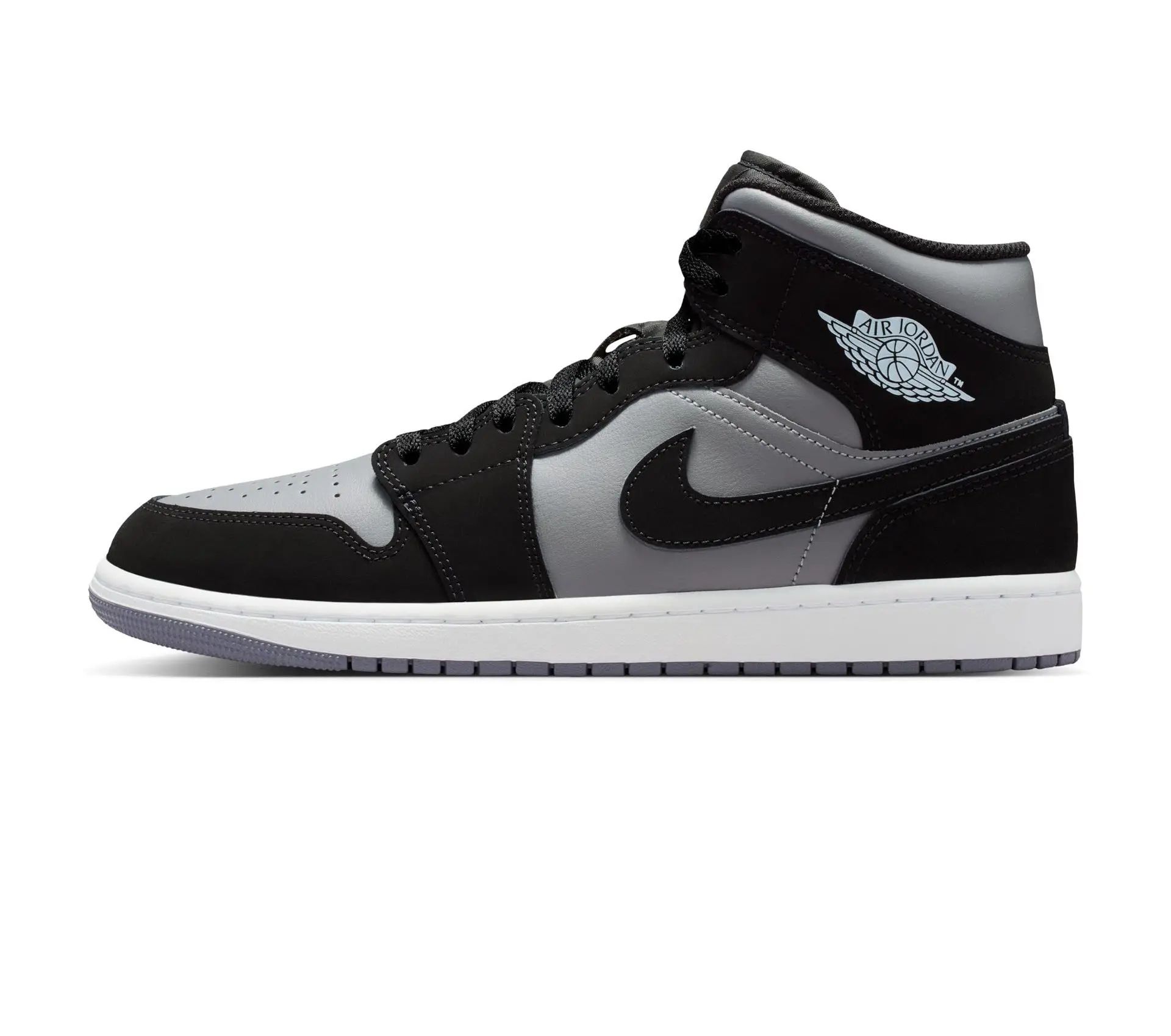 Image #1 of Air Jordan 1 Mid "Black Silver"