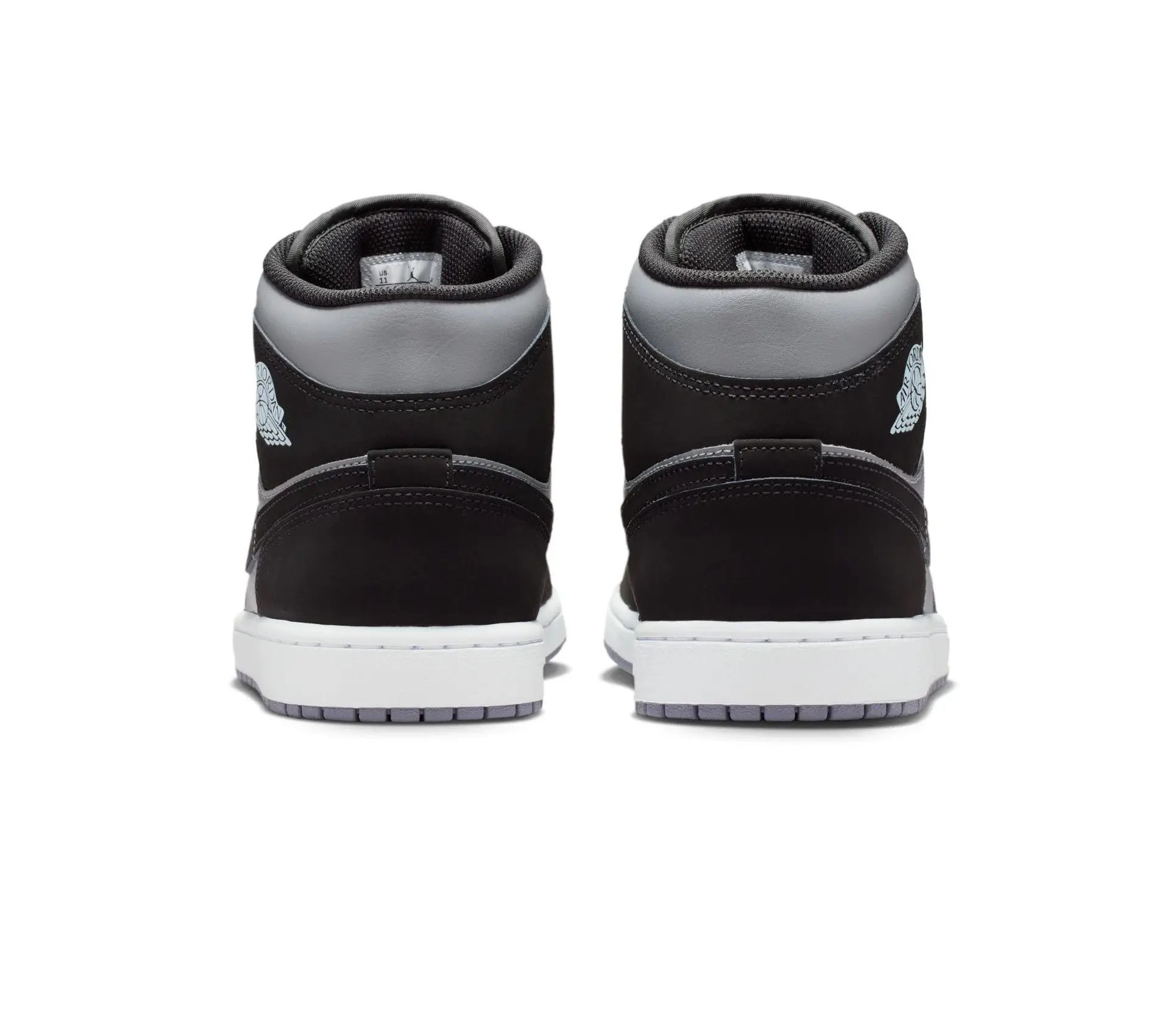 Image #2 of Air Jordan 1 Mid "Black Silver"