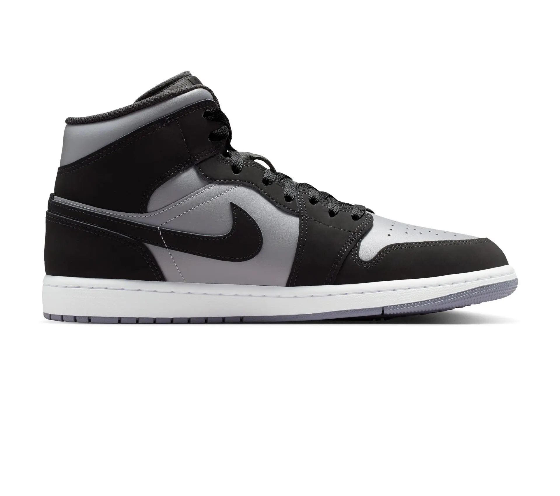 Image #3 of Air Jordan 1 Mid "Black Silver"