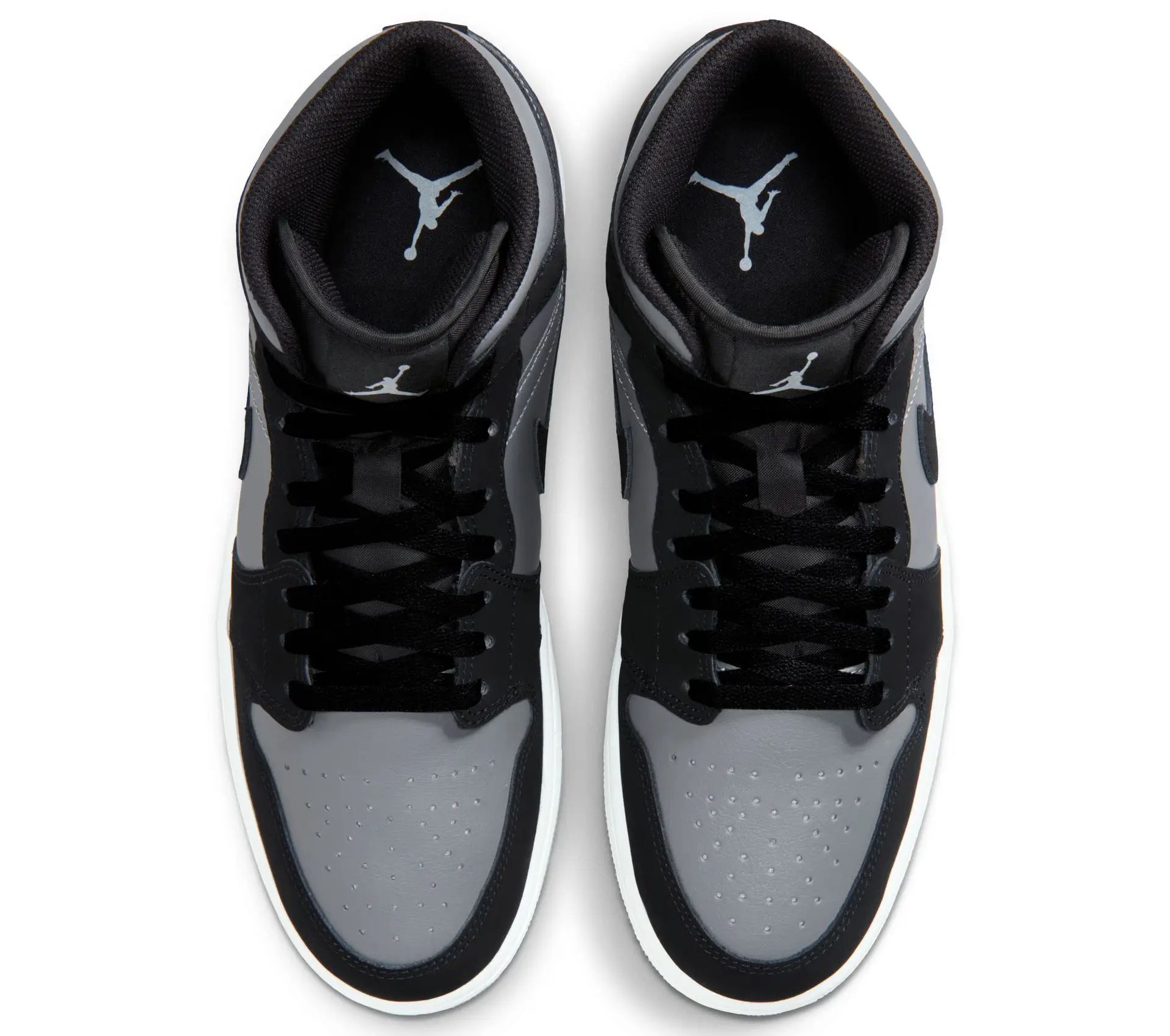 Image #4 of Air Jordan 1 Mid "Black Silver"