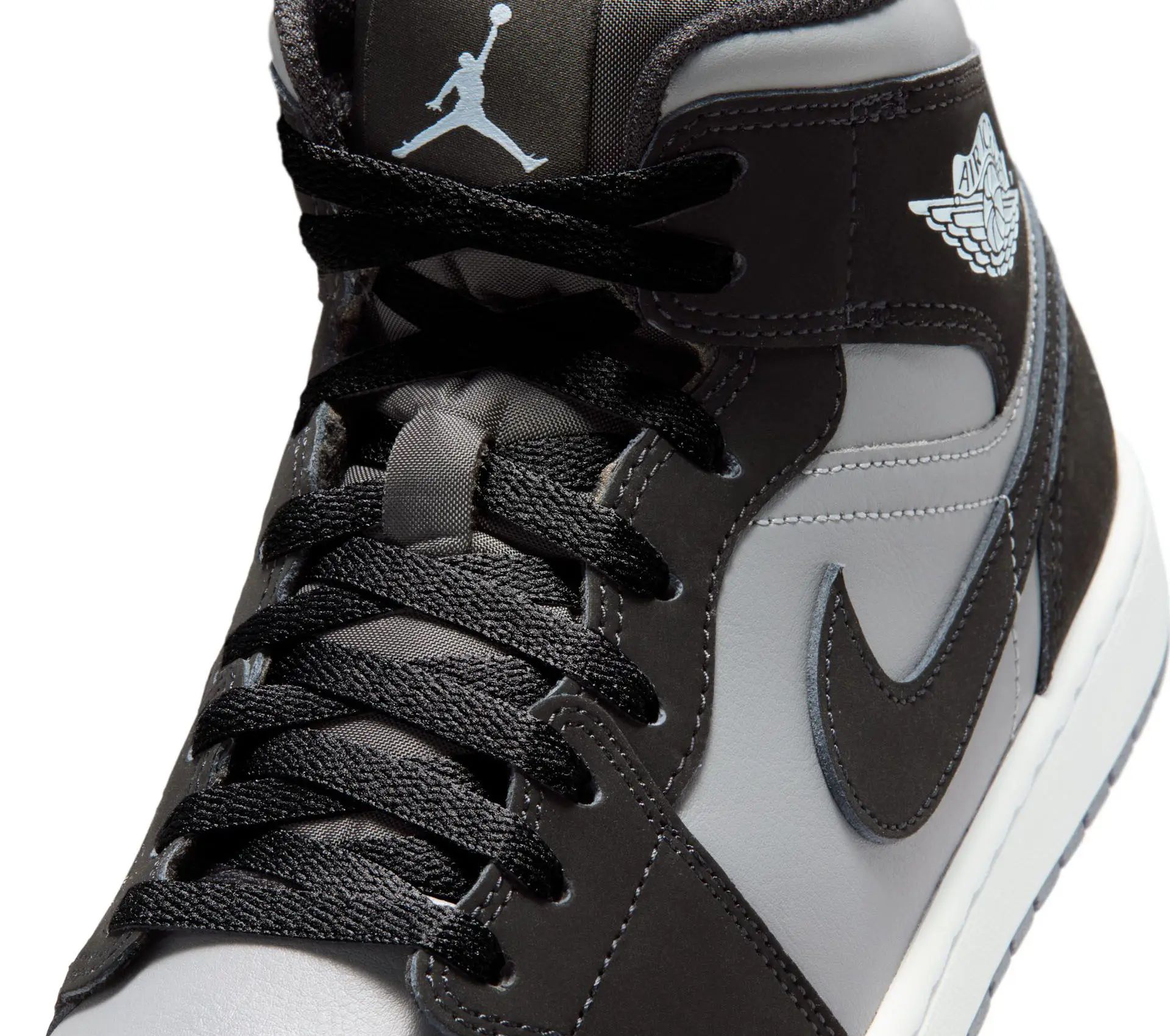 Image #6 of Air Jordan 1 Mid "Black Silver"