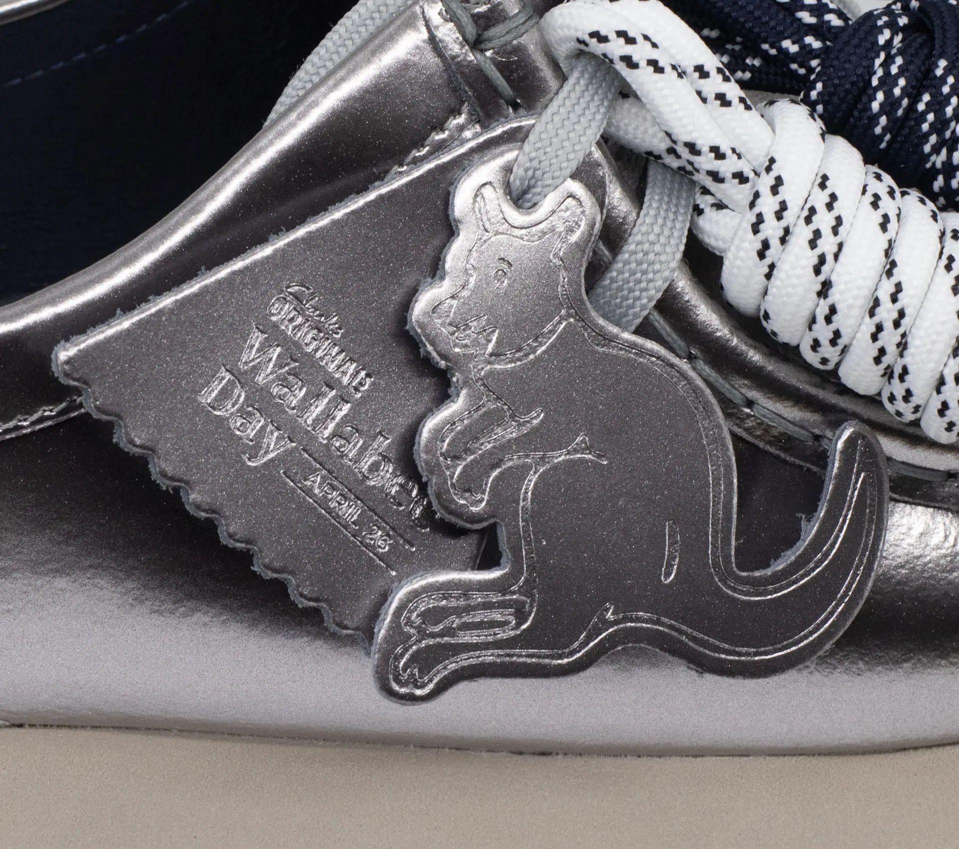 Image #4 of Wallabee 2604 Silver Patent