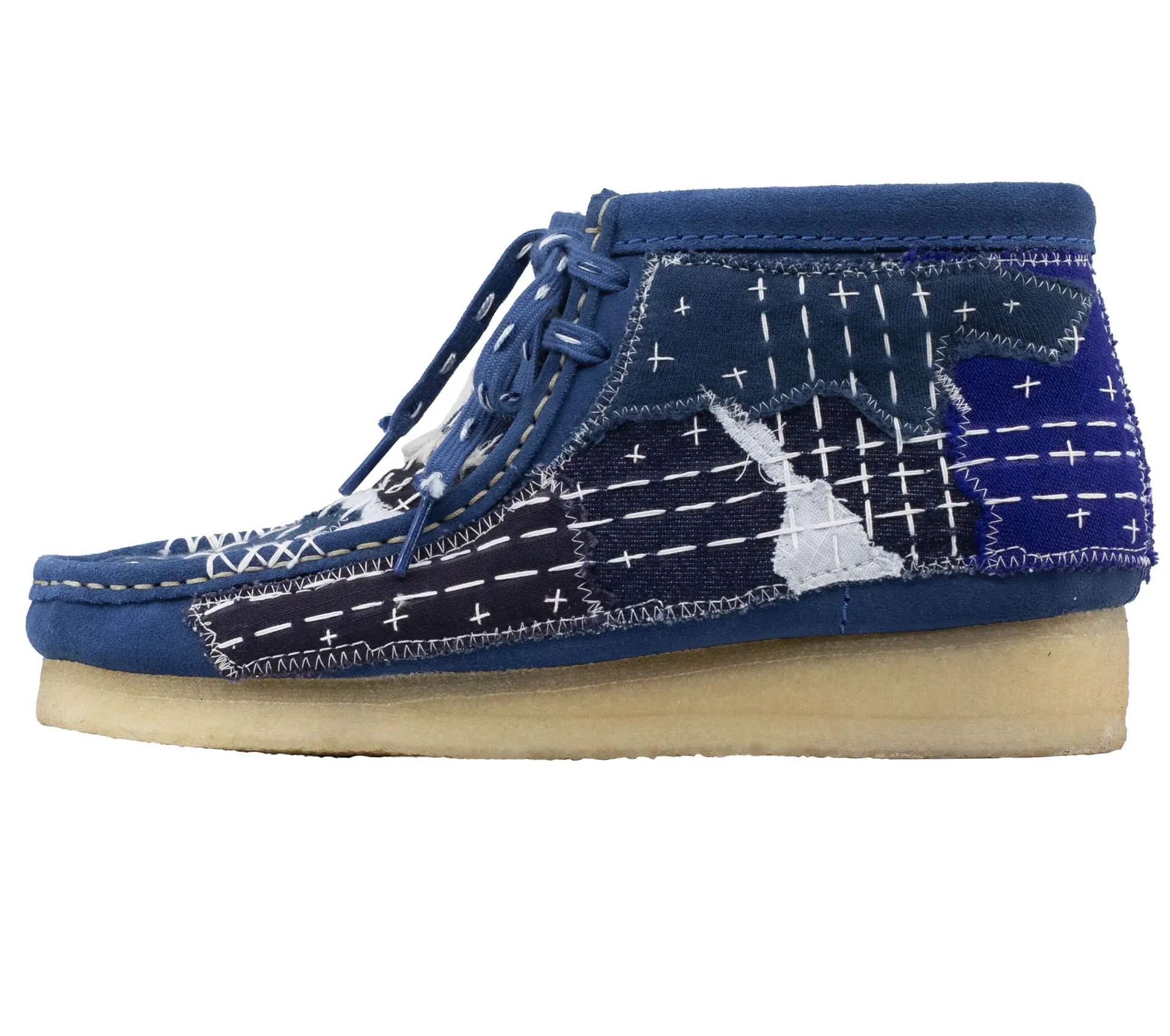 Image #1 of Wallabee Boot Sashiko Blue Suede - 41,5