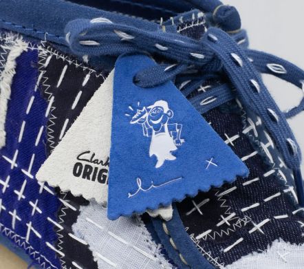 Wallabee Boot Sashiko Blue Suede - 41,5