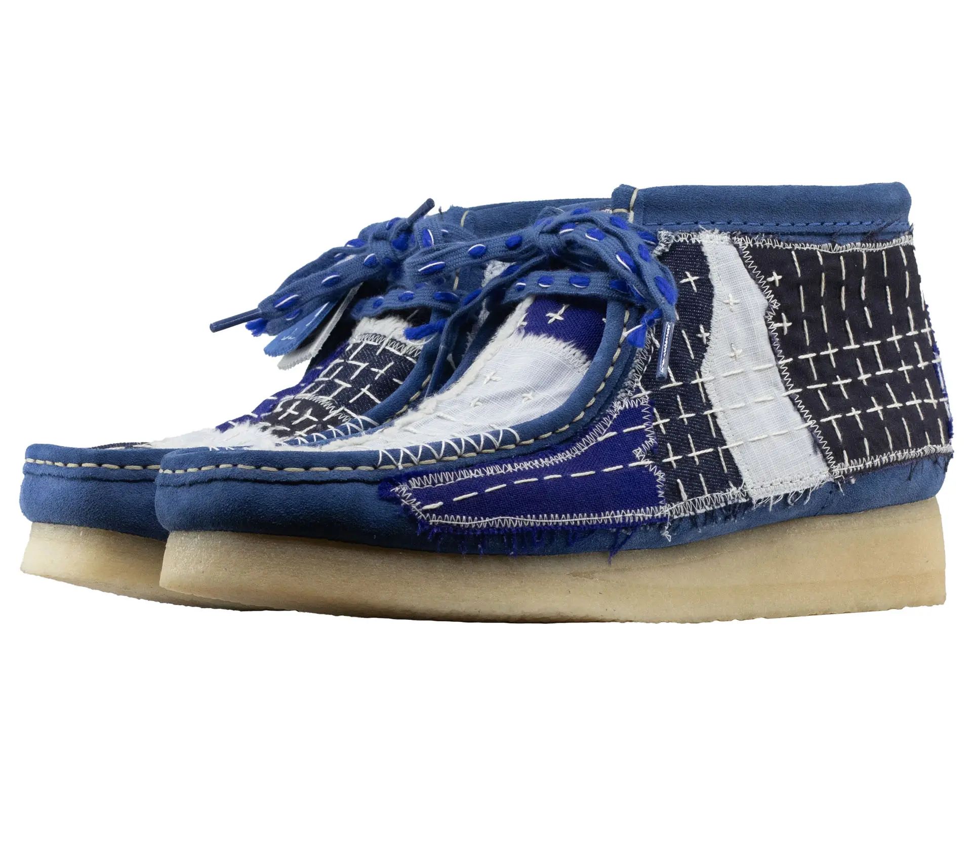 Image #0 of Wallabee Boot Sashiko Blue Suede - 42