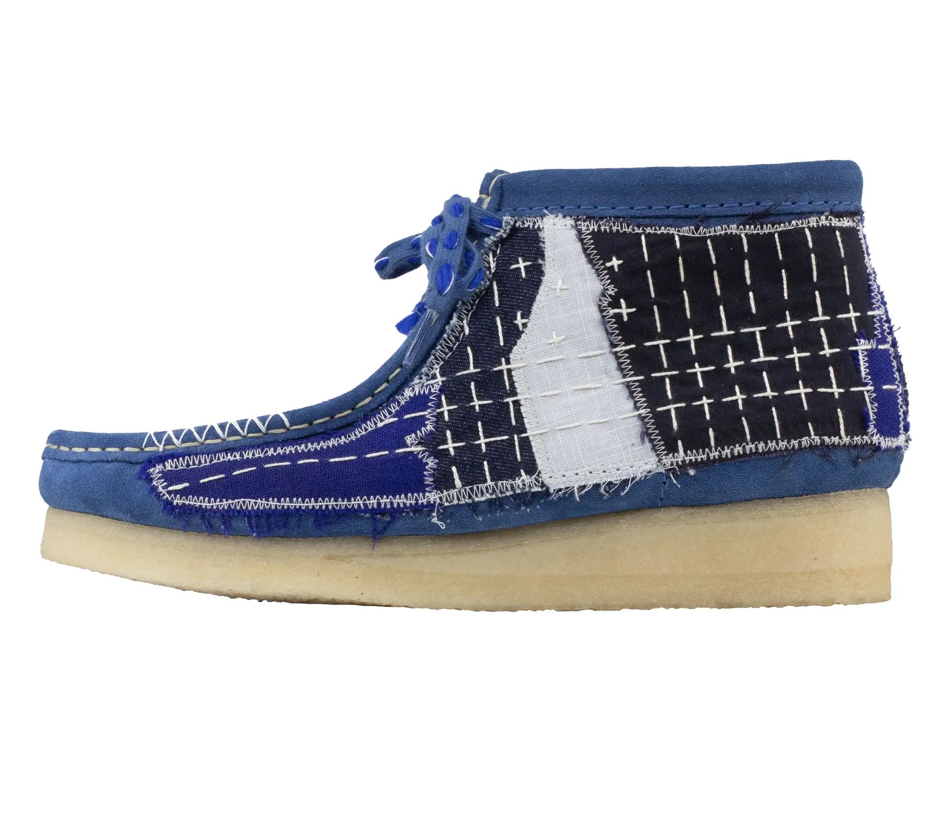 Image #1 of Wallabee Boot Sashiko Blue Suede - 42