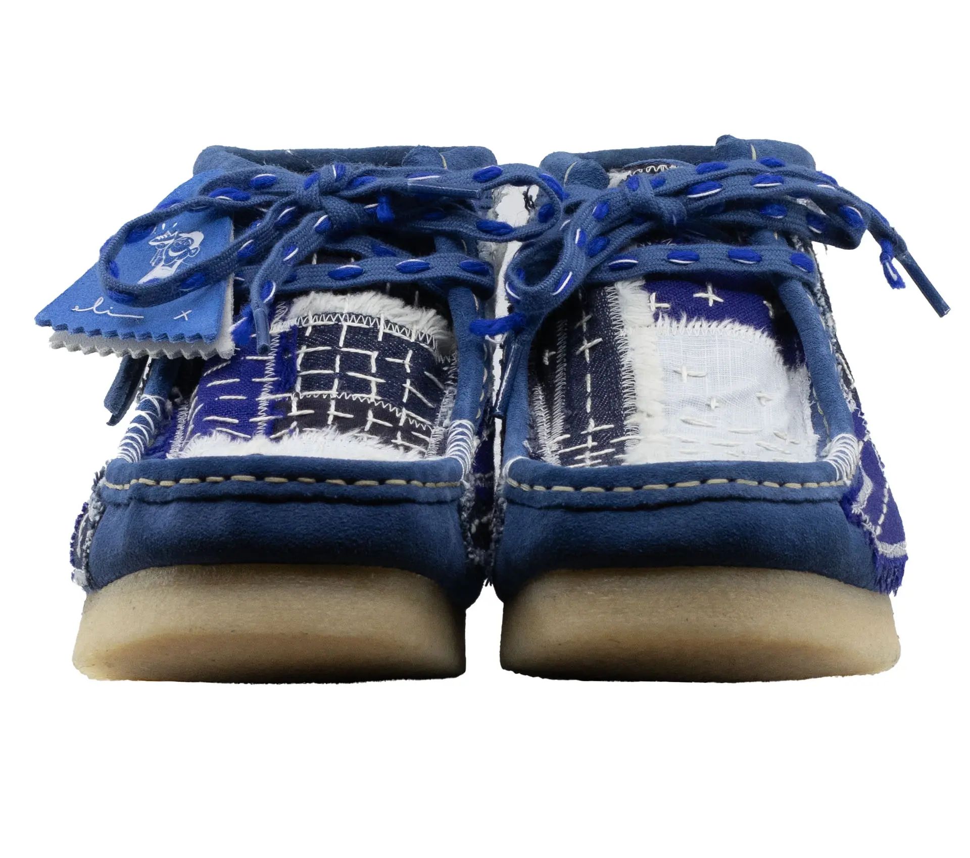 Image #4 of Wallabee Boot Sashiko Blue Suede - 42