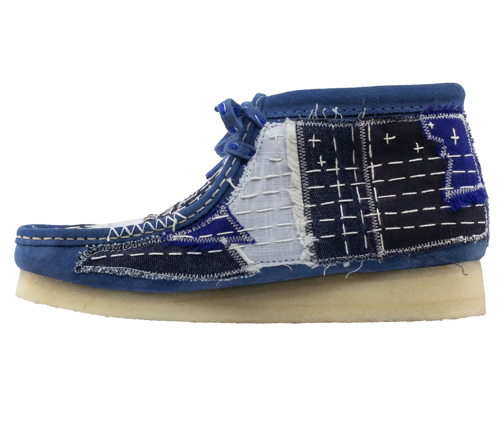 Image #7 of Wallabee Boot Sashiko Blue Suede - 42