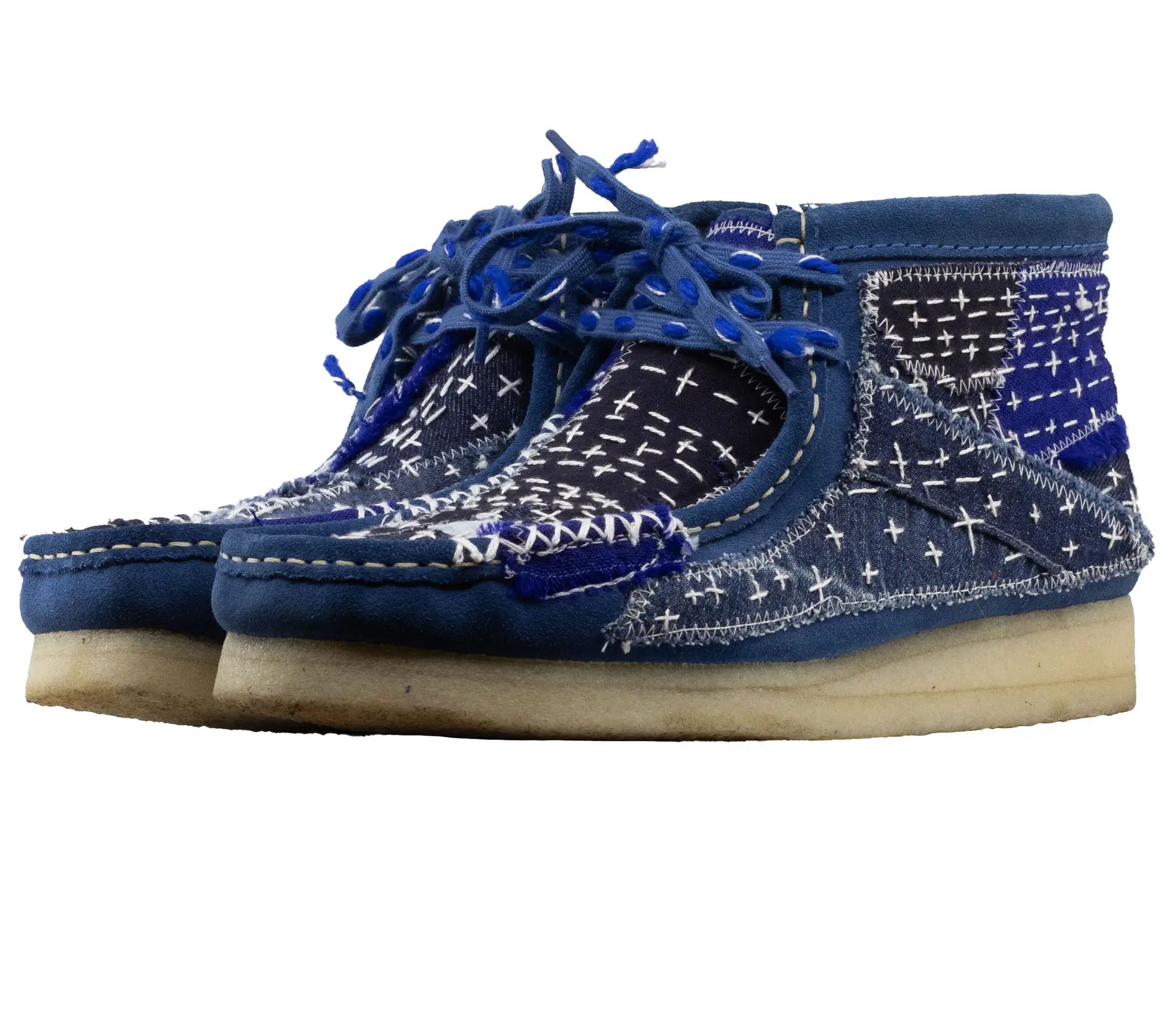 Image #0 of Wallabee Boot Sashiko Blue Suede - 42,5