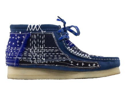 Wallabee Boot Sashiko Blue Suede - 42,5
