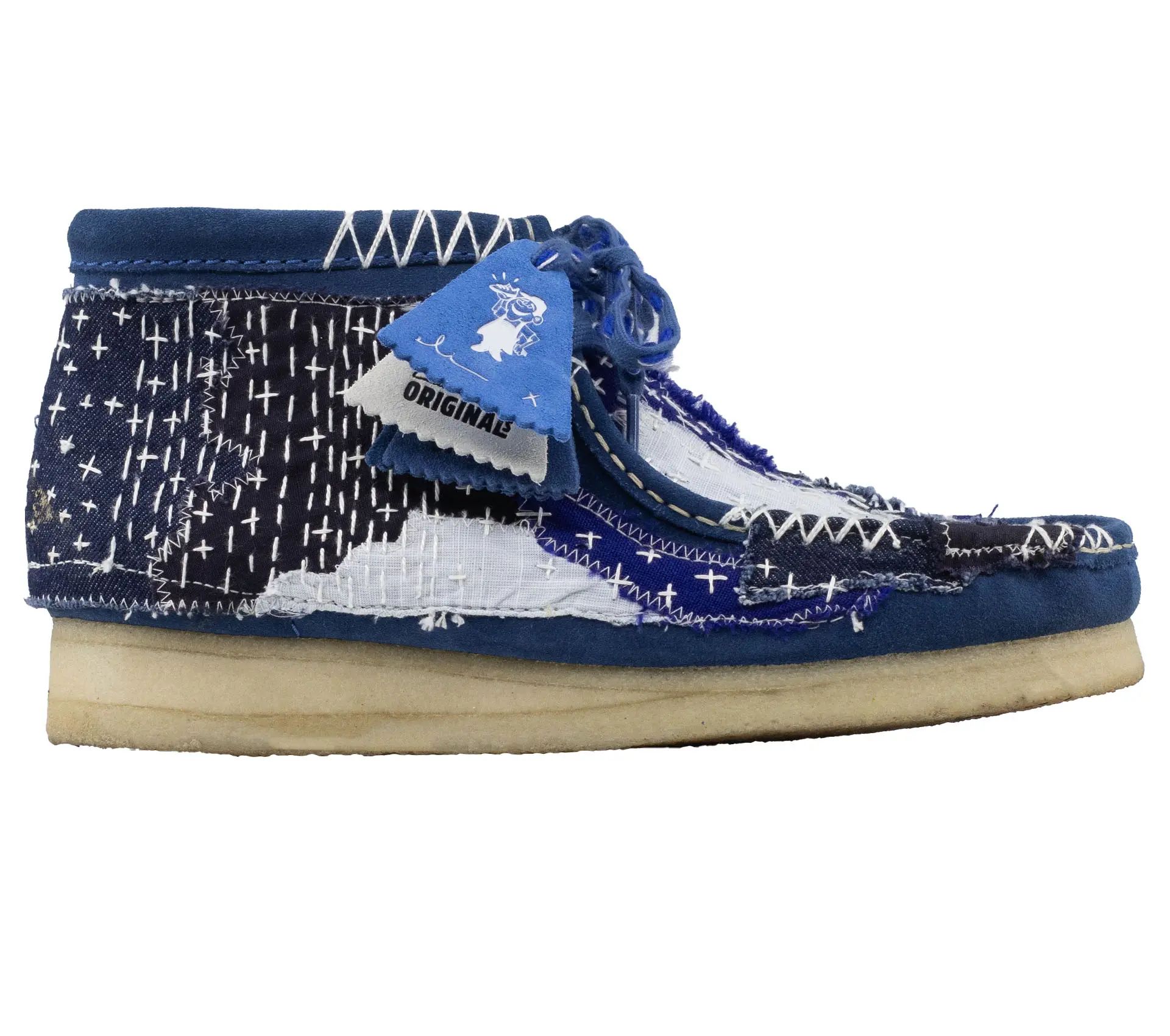 Image #5 of Wallabee Boot Sashiko Blue Suede - 42,5