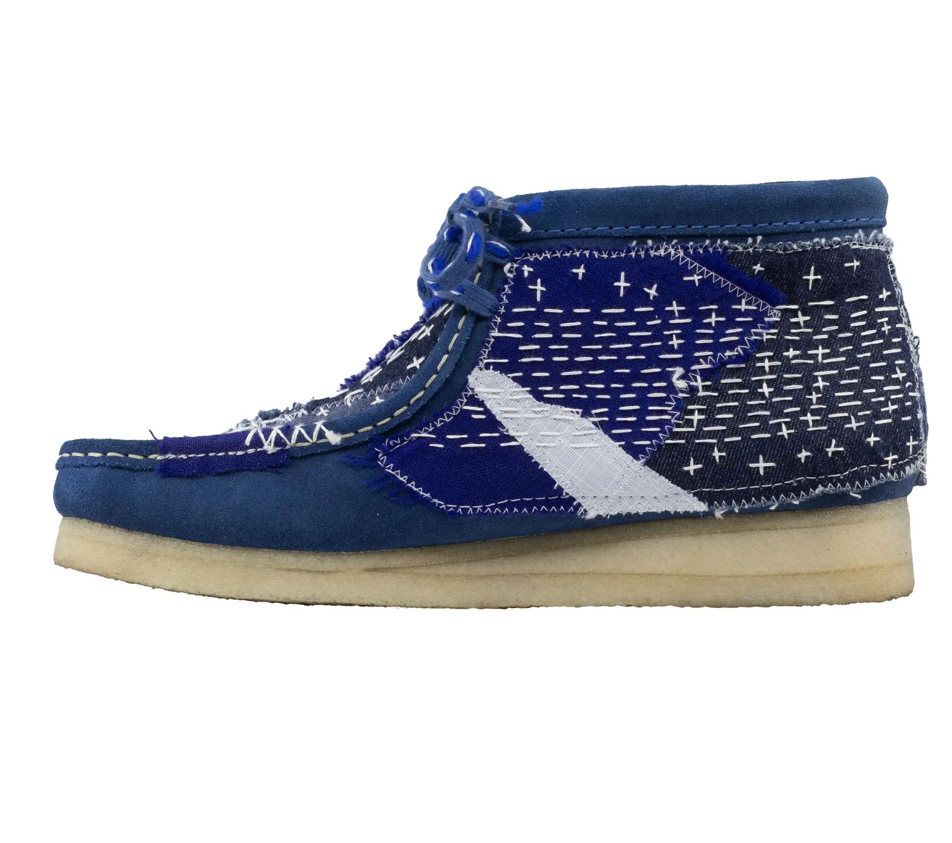 Image #7 of Wallabee Boot Sashiko Blue Suede - 42,5