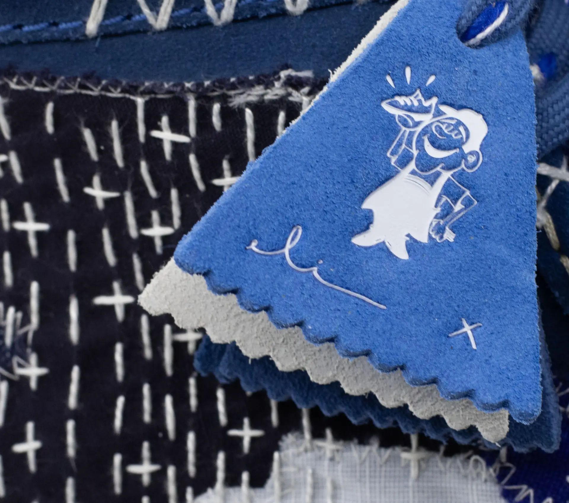 Image #8 of Wallabee Boot Sashiko Blue Suede - 42,5