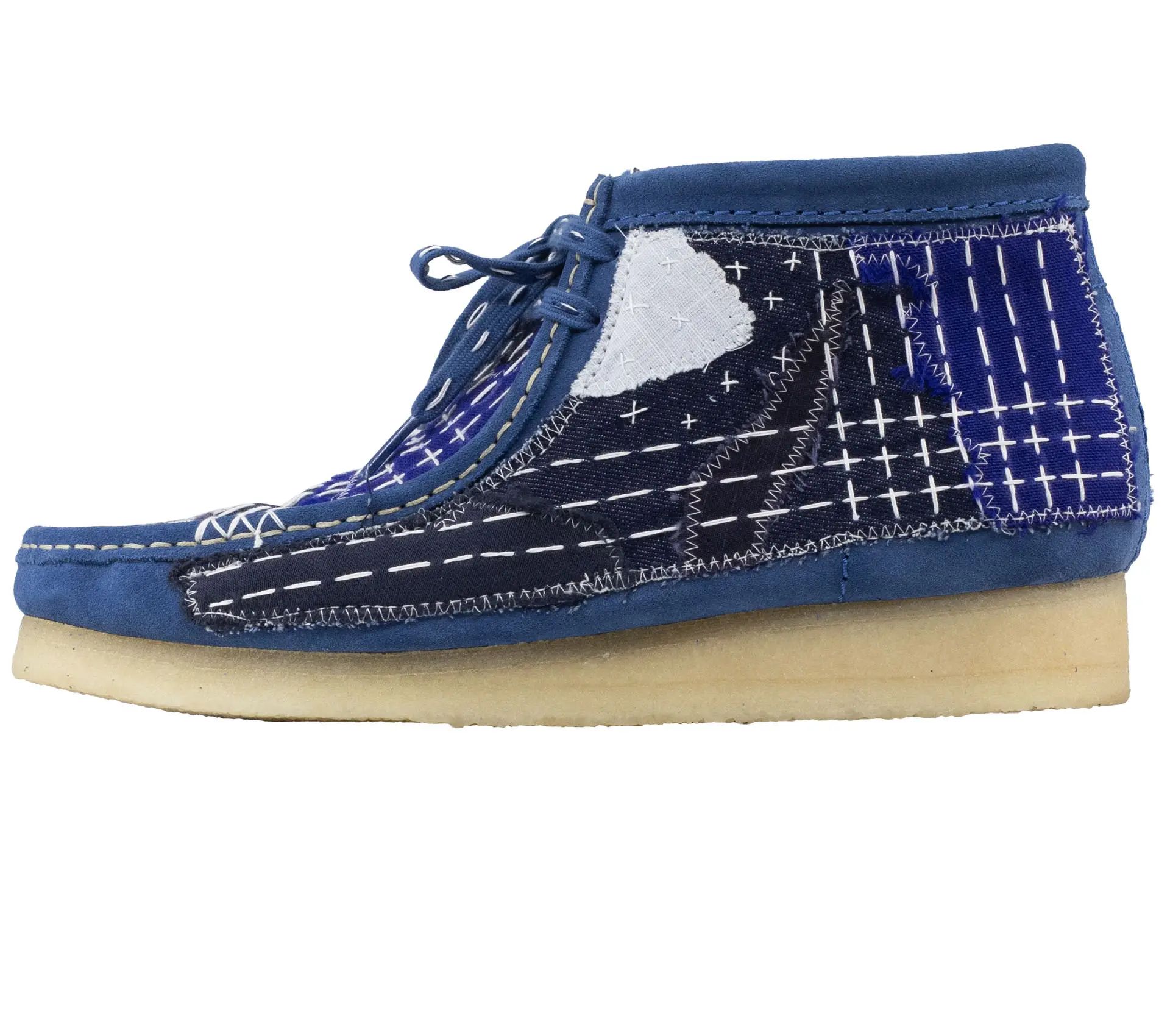 Image #1 of Wallabee Boot Sashiko Blue Suede - 44