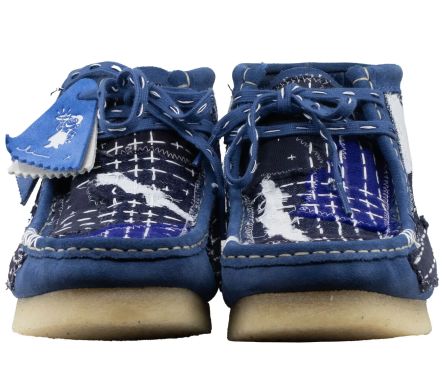 Wallabee Boot Sashiko Blue Suede - 44