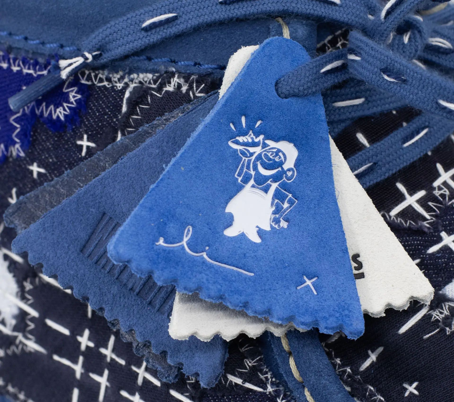 Image #8 of Wallabee Boot Sashiko Blue Suede - 44