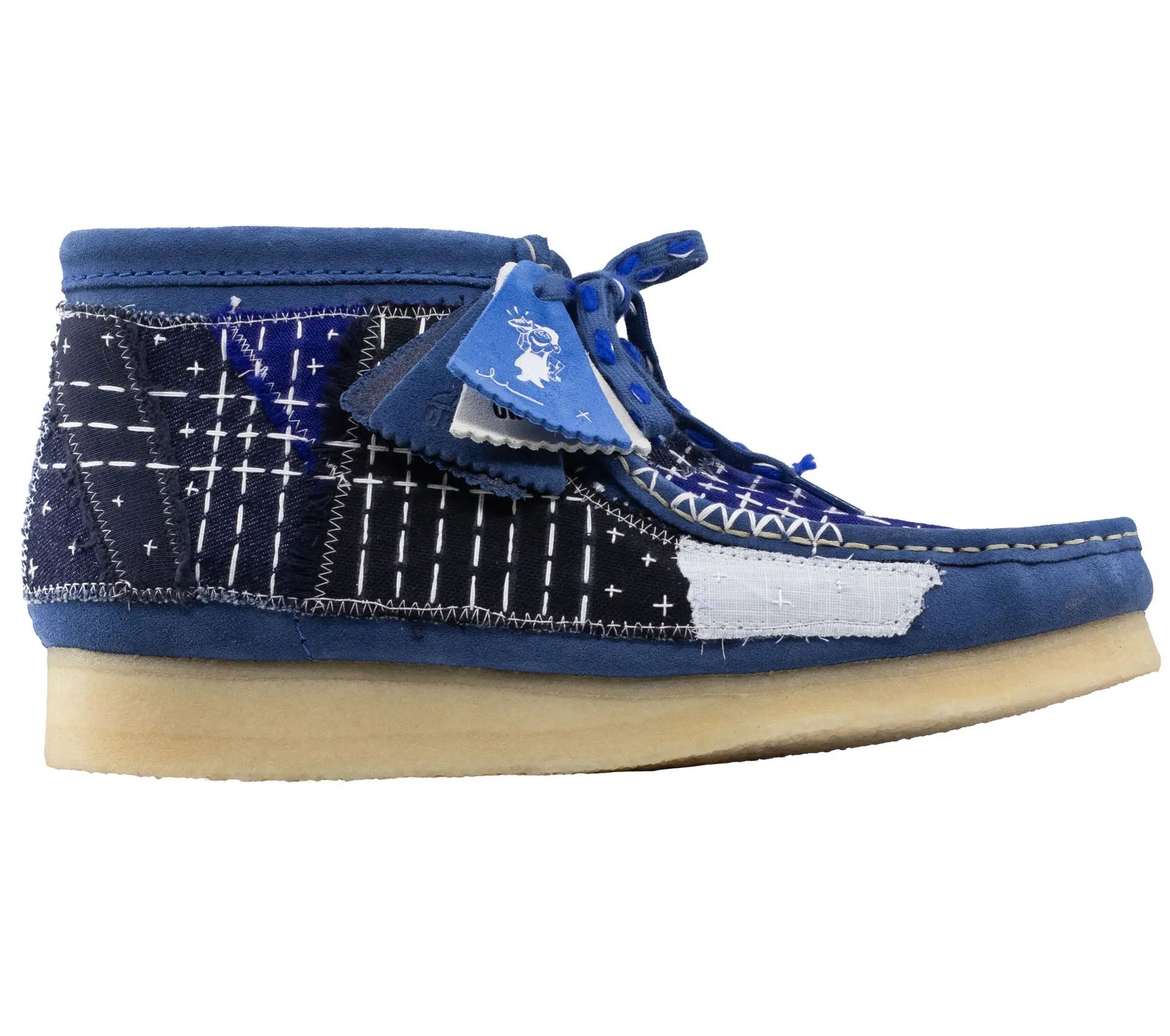 Image #5 of Wallabee Boot Sashiko Blue Suede - 44,5