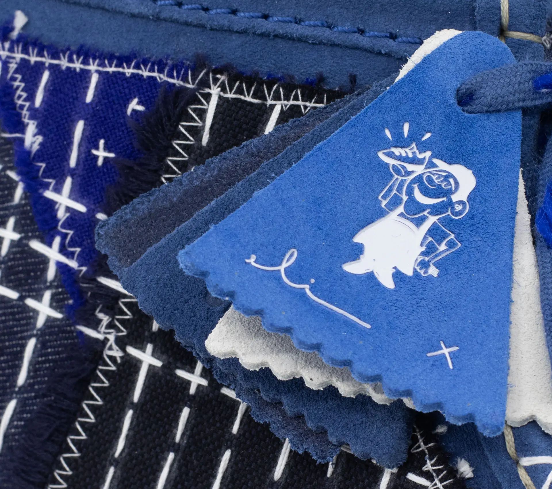 Image #8 of Wallabee Boot Sashiko Blue Suede - 44,5