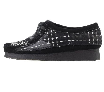Wallabee Sashiko Black Suede - 39