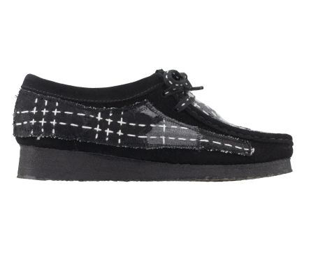 Wallabee Sashiko Black Suede - 39