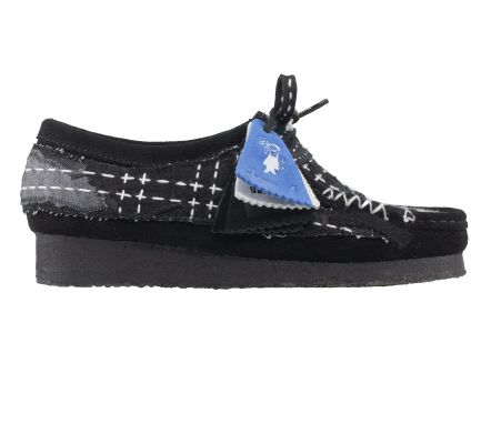 Wallabee Sashiko Black Suede - 39