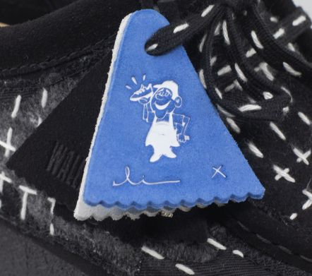 Wallabee Sashiko Black Suede - 41