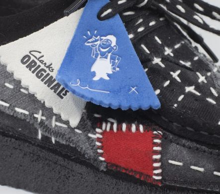 Wallabee Sashiko Black Suede - 41