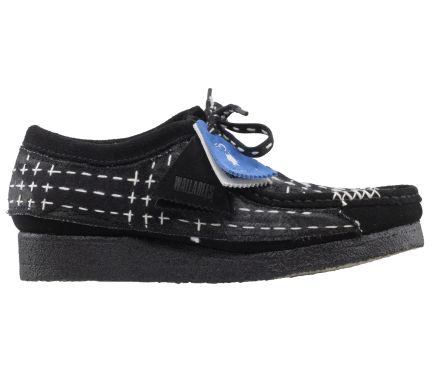 Wallabee Sashiko Black Suede - 41,5