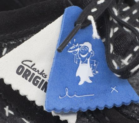 Wallabee Sashiko Black Suede - 41,5