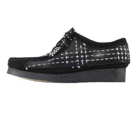 Wallabee Sashiko Black Suede - 41,5