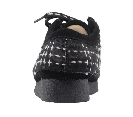 Wallabee Sashiko Black Suede - 41,5