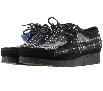 Wallabee Sashiko Black...