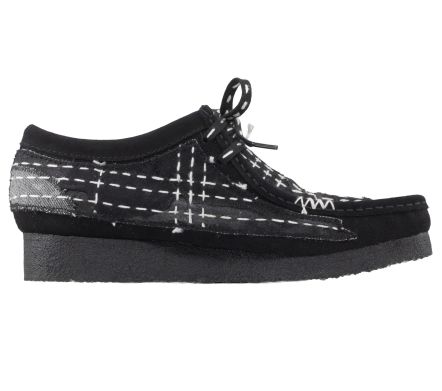 Wallabee Sashiko Black Suede - 42