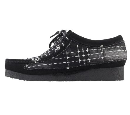 Wallabee Sashiko Black Suede - 42