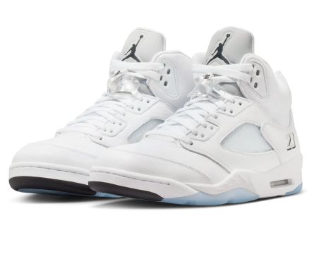 Air Jordan 5 Retro OG " White / Metallic"