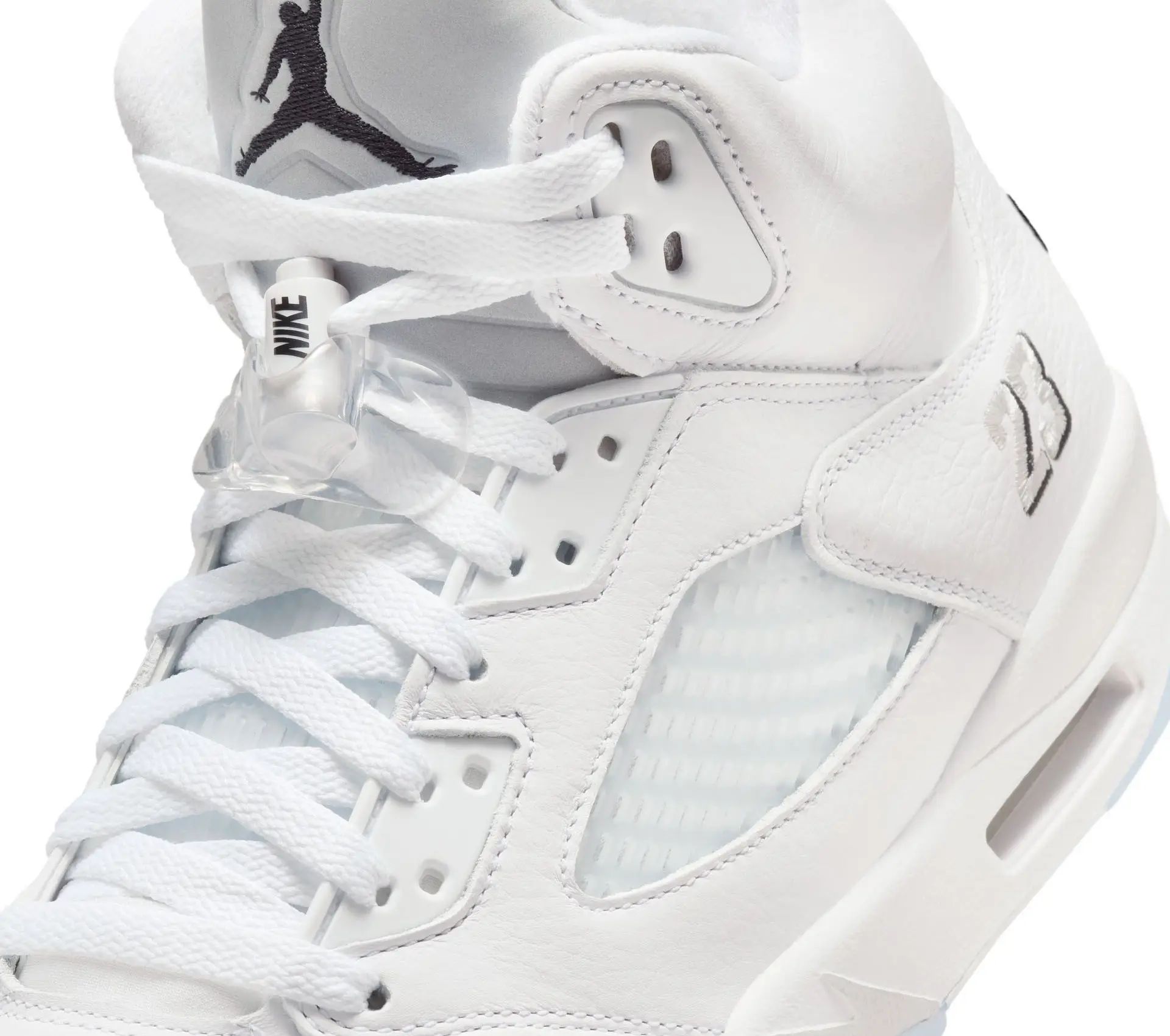 Image #6 of Air Jordan 5 Retro OG " White / Metallic"