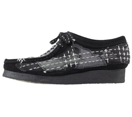 Wallabee Sashiko Black Suede - 42,5