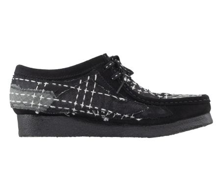 Wallabee Sashiko Black Suede - 42,5