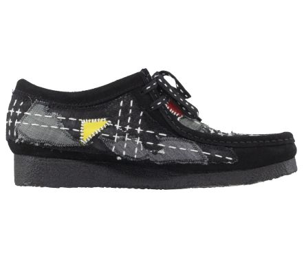 Wallabee Sashiko Black Suede - 43