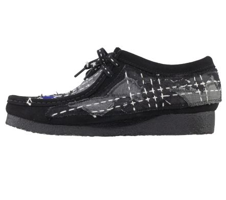 Wallabee Sashiko Black Suede - 43